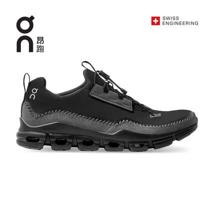 On昂跑 Cloudaway 秋冬新款全天候轻量舒适男款休闲运动鞋 Black/Rock 黑/石灰 US7（40）M