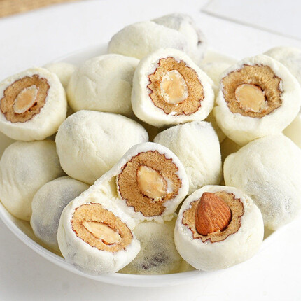香疆恬语巴旦木仁奶枣500g 扁桃仁夹心奶酪枣休闲网红零食独立包装小吃