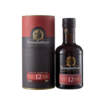 布纳哈本（Bunnahabhain）12年 单一麦芽苏格兰威士忌 200ml进口洋酒 
