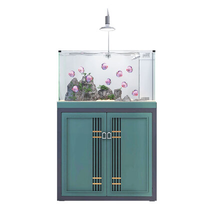 森森 超白玻璃生态底滤缸HYC800款长796×345宽×460高兰寿专用缸超白金鱼缸家用客厅大鱼缸造景生态水草缸