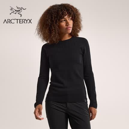 ARC’TERYX始祖鸟 HALLAM MERINO 保暖 女子 抓绒衫 Black/黑色 XS