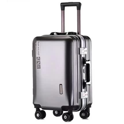 木丁丁行李箱拉杆箱20英寸耐用铝框旅行箱学生商务防刮耐磨旅行密码箱