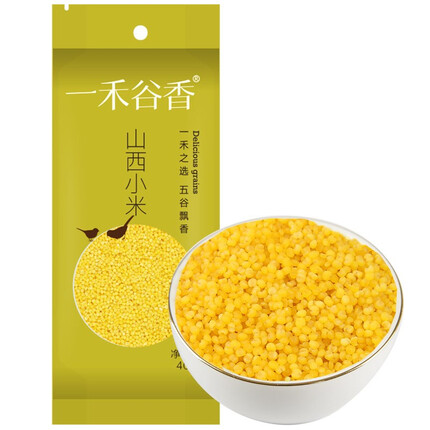 一禾谷香 山西小米400g 五谷杂粮粗粮山西黄小米广灵山地小米月子米粥米