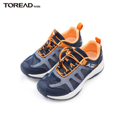TOREAD kids探路者旗舰 儿童凉鞋男女童春夏透气运动溯溪鞋 藏蓝白色 34