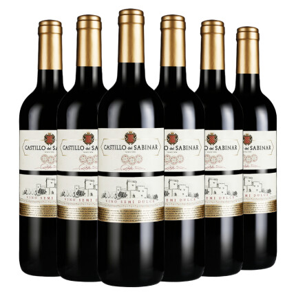 西班牙原瓶进口红酒 罗莎庄园贝拉半甜红葡萄酒整箱6支装 750ml*6