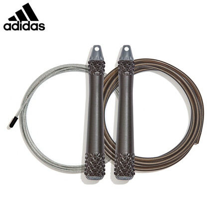 adidas阿迪达斯竞速跳绳健身运动专业训练可调节长短中考初学钢丝跳绳 ADRP-13511(双钢丝负重)