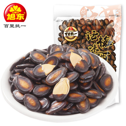 旭东百里挑一话梅味西瓜子拉链袋装188g坚果炒货休闲零食年货