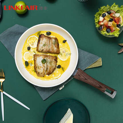 凌丰(LINKFAIR)平底锅不粘锅家用小煎锅煎蛋煎饼锅电磁炉通用 24cm