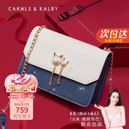 CAKNLS KALRY CK轻奢包包女包单肩包女士斜挎 CK-05蓝色