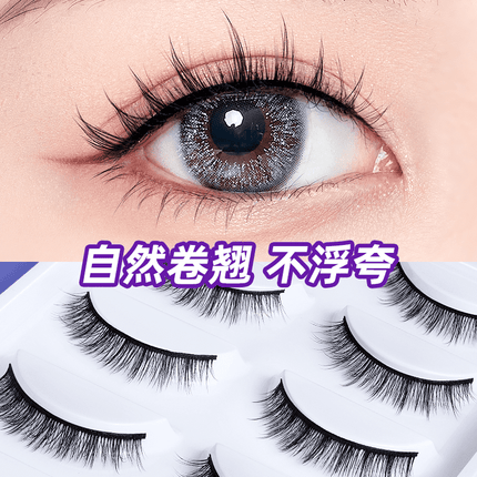 欧亿姿（oeiez） 假睫毛自然款浓密款一片式柔软嫁接眼睫毛自然纤长初学者适用 浓密款【2盒】+假睫毛胶水
