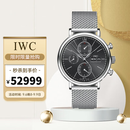 万国瑞士手表 柏涛菲诺系列机械男表IW391010 IWC