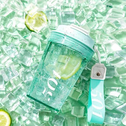 名创优品(MINISO)咖啡星人 男士女士高颜值大容量随行TRITAN杯420mL 山薄荷