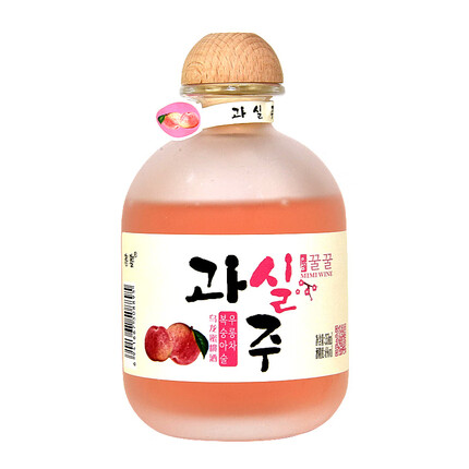 果滋美 果酒 花果酒 柚子酒百香果酒少女甜酒6度聚餐送闺蜜 乌龙蜜桃酒【358ml*1瓶】