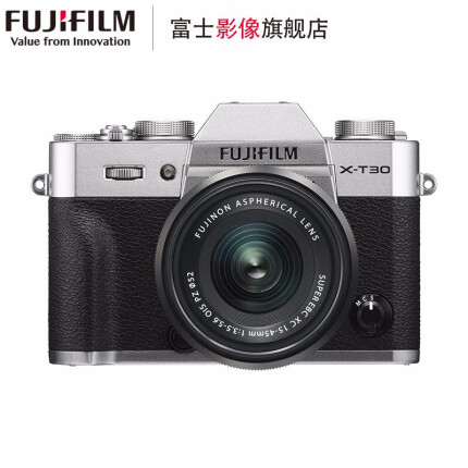富士（FUJIFILM） X-T30/XT30 微单电数码相机/无反照像机 15-45mm镜头套机 黑色