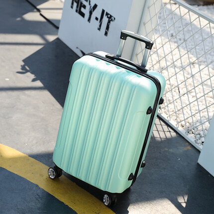 古思驰行李箱高中生女住校初中女生旅游拉杆箱大学生箱子高颜值女孩男生 浅绿色 掌柜 26寸