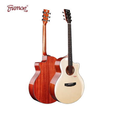trumon楚门吉他新一代1系列3系列面单板民谣吉他初学者云杉玫瑰木41寸 TF35 41寸 缺角