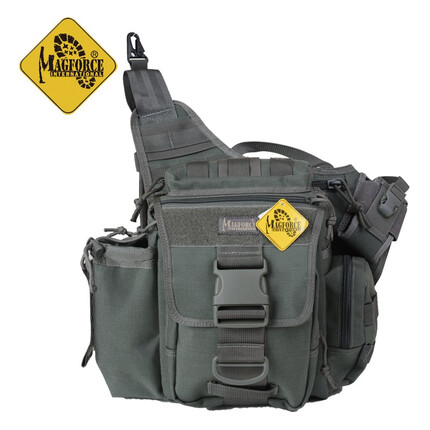 MAGFORCE麦格霍斯台马0414鞍袋包装备户外单肩包战术鞍袋 灰色