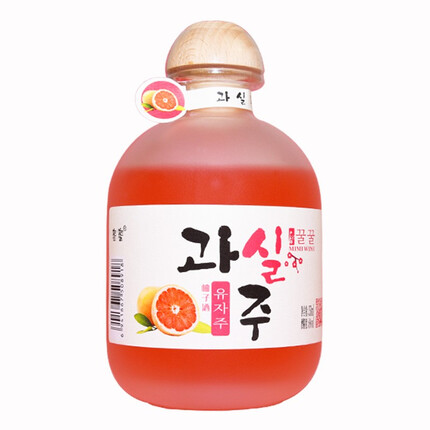 果滋美 果酒 花果酒 柚子酒百香果酒少女甜酒6度聚餐送闺蜜 柚子酒【358ml*1瓶】