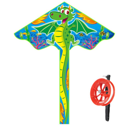 可爱布丁风筝线轮大号儿童卡通户外亲子玩具恐龙+100米线轮（底线未固定）生日礼物