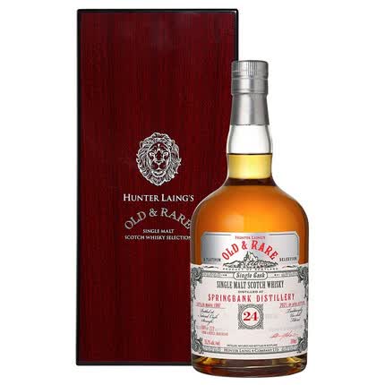 亨特梁云顶24年1997波本桶白金稀有 苏格兰单一麦芽威士忌 洋酒礼盒装 云顶24年 700ml 55.2%vol 单瓶装