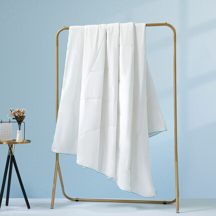 水星家纺 A类低致敏科技夏被舒适透气纤维被学生宿舍太空被芯空调被 可水洗抗菌夏被 220cm×240cm