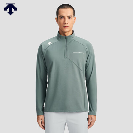 DESCENTE迪桑特综训训练系列运动健身男子长袖针织衫冬季新品 KK-KHAKI XL(180/100A)