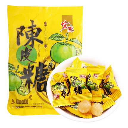 宏源 婚庆喜糖 水果硬糖 招待糖 陈皮原味 710g/袋（新老包装随机）