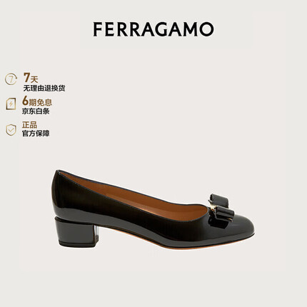 菲拉格慕女士牛皮革高跟鞋 0591963_1D _ 75 礼物