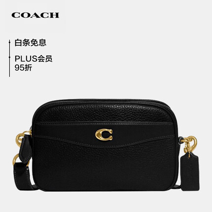 蔻驰女士专柜款小号相机包斜挎包CC386B4BK