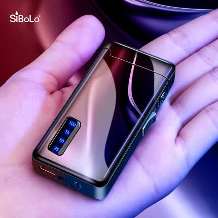 仕保罗(SiBoLo)创意打火机充气充电防风定制刻字男士生日礼物送男朋友老公的高档 两用打火机+剃须刀+星塔礼盒