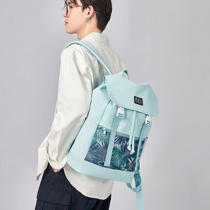 波斯丹顿男士双肩包男生高中生中学生初中生大学生书包潮流男款出差旅游背包大容量15.6英寸笔记本电脑包女