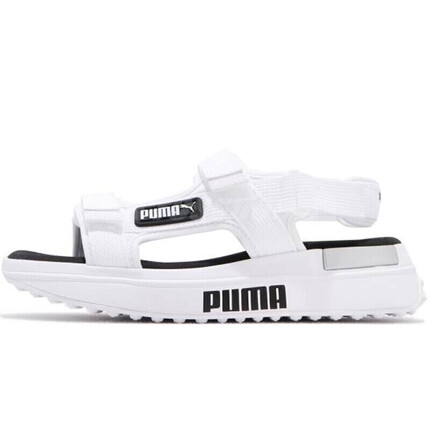 彪马 PUMA 男女 基础系列 Future Rider Sandal 拖凉鞋 372318 02 白/黑色 44.5码 UK10码