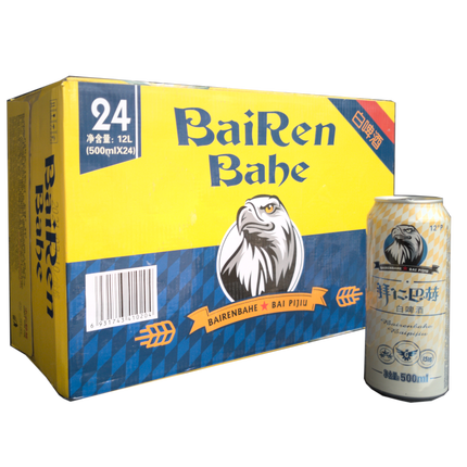 拜仁巴赫 精酿啤酒 德国工艺 全麦白啤 500*24听 整箱装