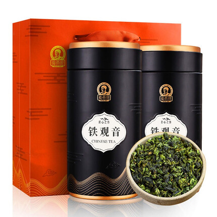 闽茶府 福建铁观音茶叶 正炒正味兰花香 安溪乌龙茶铁观音散装茗茶 铁罐配手提袋 铁观音2罐共500克