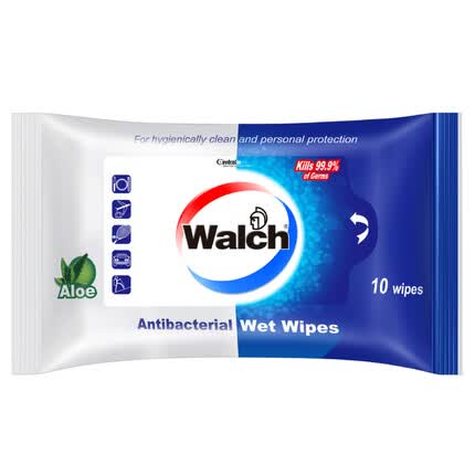 威露士消毒湿巾杀菌通用湿纸巾 家用多用途清洁去油污 有效杀菌99.9% 10片*3包（可清洁皮肤）