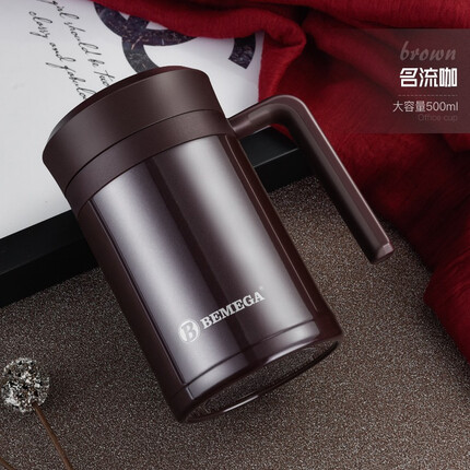 BEMEGA英国Bemega高档保温杯男女316不锈钢办公室泡茶杯定制刻字水杯子