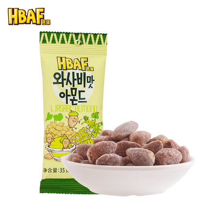 芭蜂 韩国进口 扁桃仁35g 干果坚果巴旦木山零食葵味（原汤姆农场）