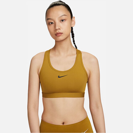 耐克NIKE秋运动内衣女速干紧身MED SPT BRA运动内衣DX6822-716古铜M
