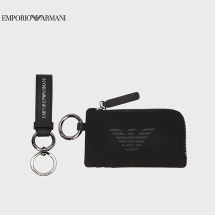 阿玛尼EMPORIO ARMANI男包EA男士钱包钥匙扣套装礼物