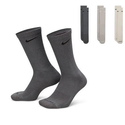 耐克NIKE运动配饰男女通款中袜EVERYDAY PLUS袜子SX6888-991多色L