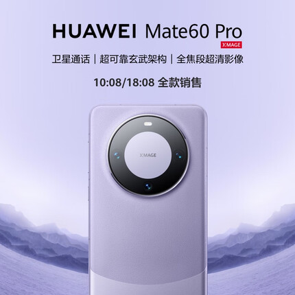 华为旗舰手机 Mate 60 Pro 12GB+512GB 南糯紫