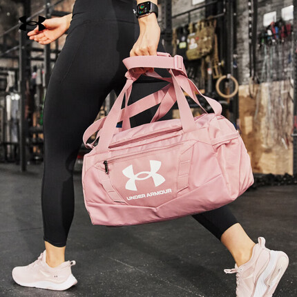 安德玛（UNDERARMOUR）男女同款情侣特小号训练运动旅行包1376454 粉红色697 均码