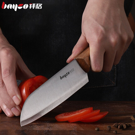 拜格（BAYCO） 小菜刀家用刀具 不锈钢切菜刀厨房寿司料理刀 BD2117