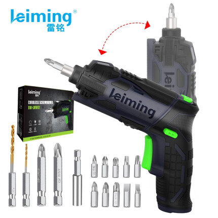 雷铭（leiming）锂电电动螺丝刀充电式手电钻小型4.2V电起子螺丝批电动工具套装