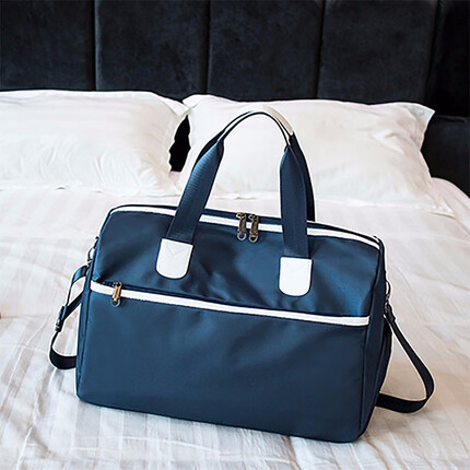 旅行大师（TGURU）短途旅行包女大容量手提行李包袋男潮干湿分离 游泳健身瑜伽包 蓝色 小号