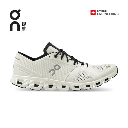 On昂跑 轻量透气减震回弹稳定男款多功能运动鞋 Cloud X White/Black 白/黑 42 US(M8.5)