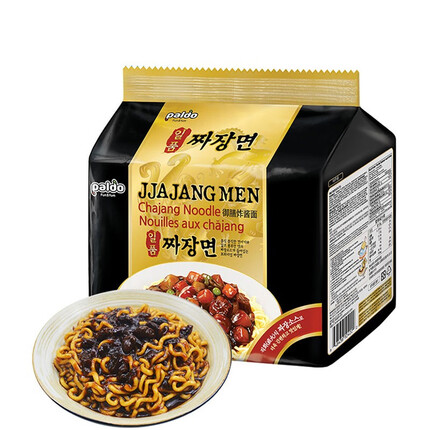 八道（PALDO） 御膳炸酱面韩国进口杂酱面拌面拉面 炸酱面200g*4袋