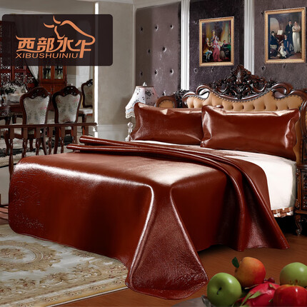 西部水牛牛皮席水牛皮凉席真皮席子加厚头层1.8m米床软席硬席单人双人 1.5*2.0米常规3.0MM（无枕套）