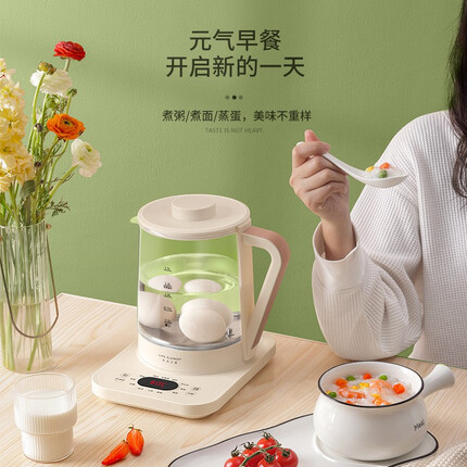 生活元素（LIFE ELEMENT） 养生壶全自动加厚玻璃家用多功能煮茶器花茶壶办公室 D61