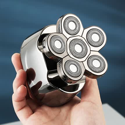 鑫金霸剃光头神器自刮专用多功能剃须刀六刀头大功率剃头刀GK1 六合一套装(枪色)